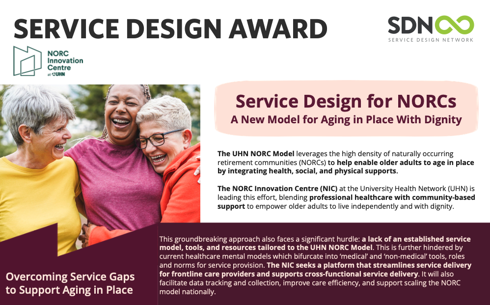 Service design award (NORCs)